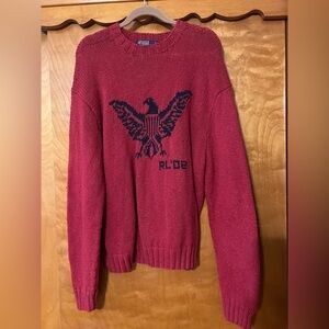 VINTAGE 2002 XXL Polo Ralph Lauren Red Knit Sweater